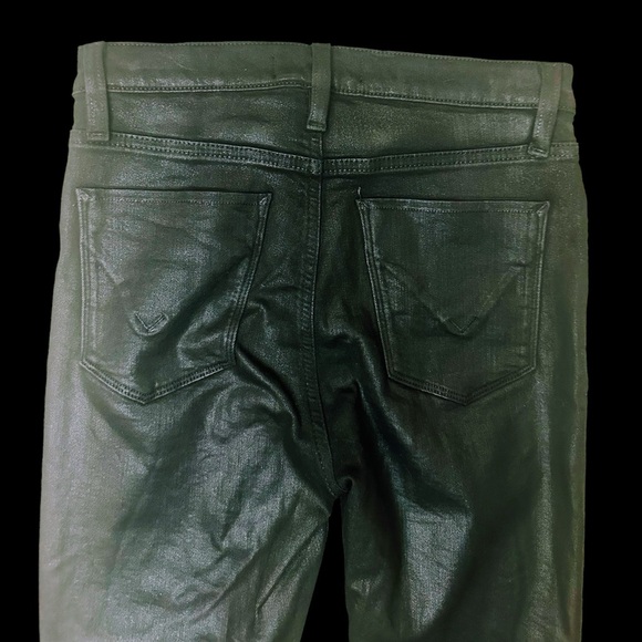 NWOT Hudson Jeans ‘Barbara High-Rise Super Skinny Ankle Jean’ in “Noir Coated” - Picture 11 of 16